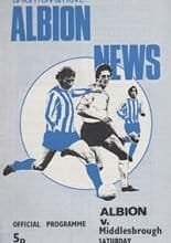 Brighton and Hove Albion v Middlesbrough 02-Dec-1972