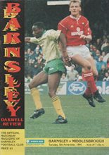 Barnsley v Middlesbrough 05-Nov-1991