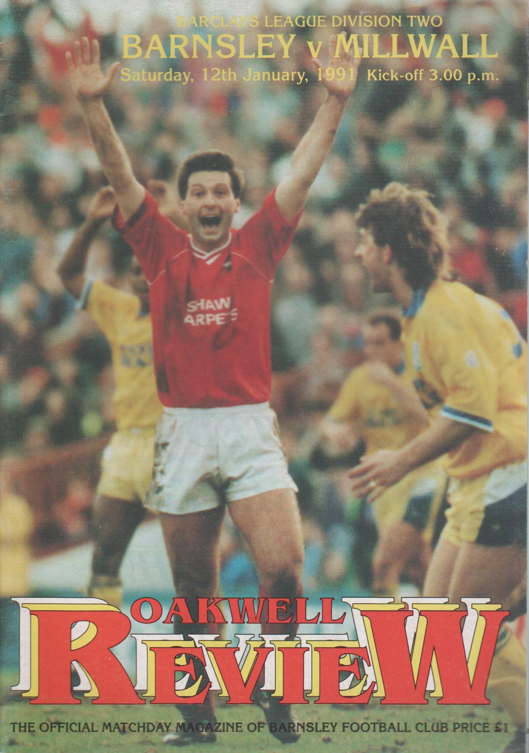 Barnsley v Millwall 12-Jan-1991