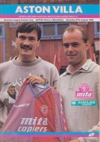 Aston Villa v Millwall 27-Aug-1988