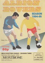 Albion Rovers v Montrose 20-Aug-1994
