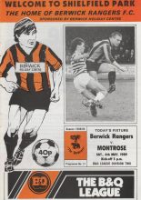 Berwick Rangers v Montrose 06-May-1989