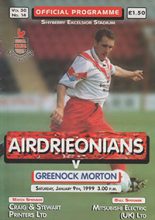Airdrieonians v Greenock Morton 09-Jan-1999