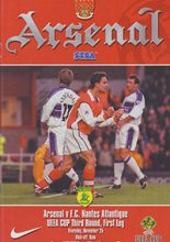 Arsenal v Nantes 25-Nov-1999