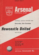 Arsenal v Newcastle United 08-Oct-1966