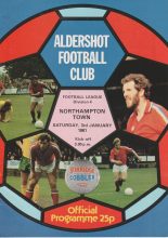 Aldershot v Northampton Town 03-Jan-1981