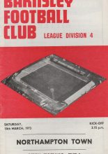 Barnsley v Northampton Town 10-Mar-1973