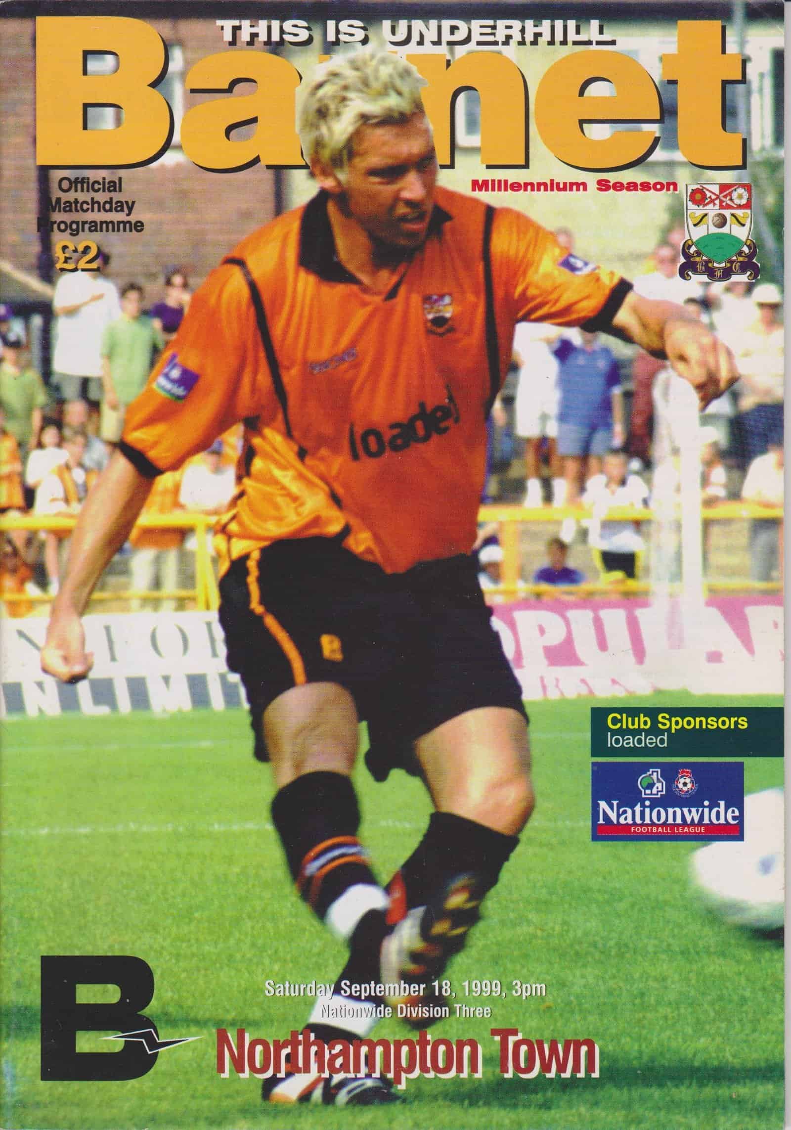 Barnet v Northampton Town 18-Sep-1999