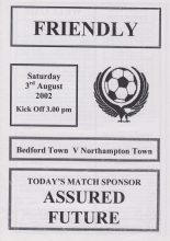 Bedford Town v Northampton Town 03-Aug-2002
