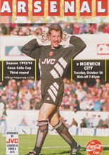 Arsenal v Norwich City 26-Oct-1993