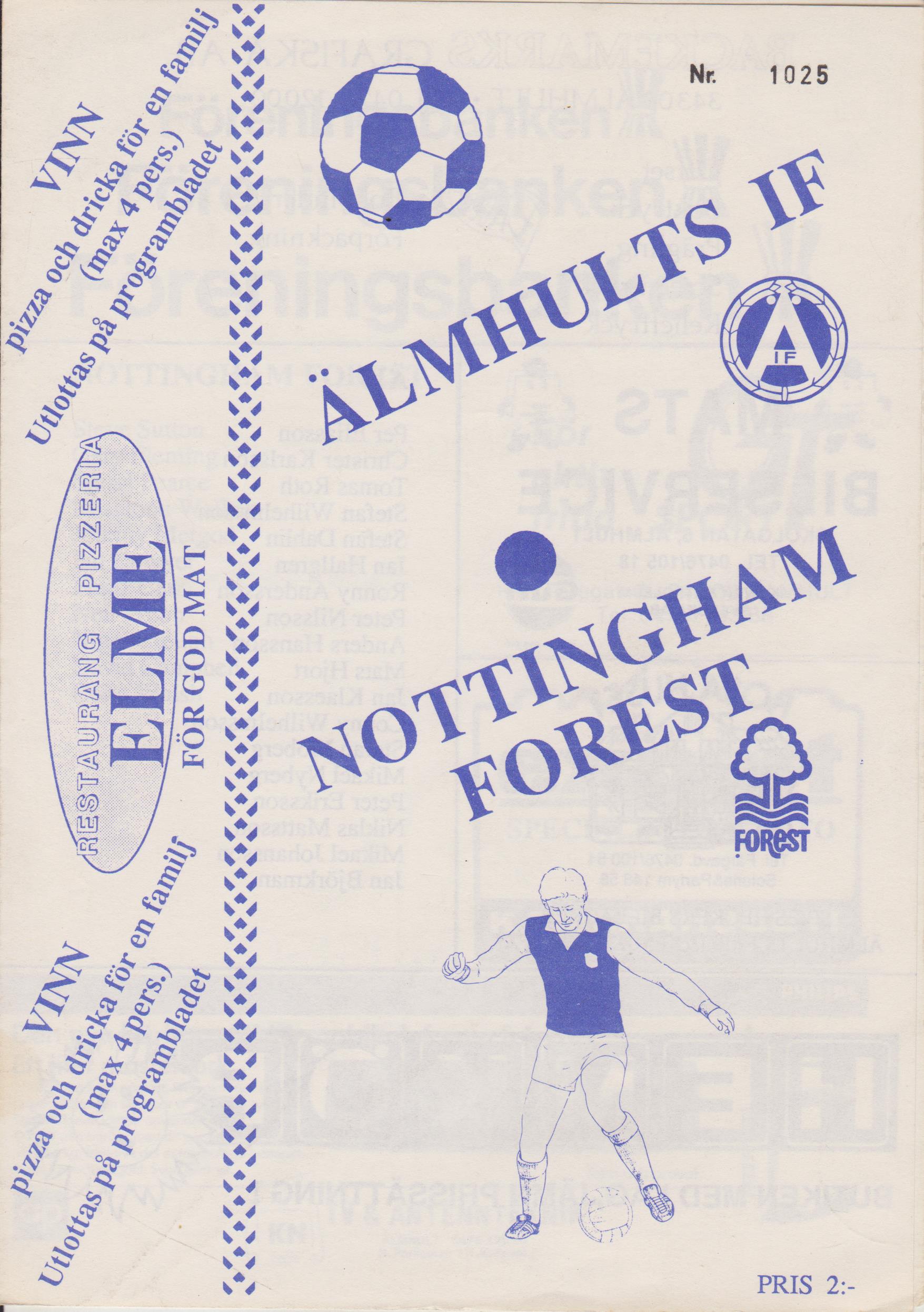 Almhults IF v Nottingham Forest 0000-00-00