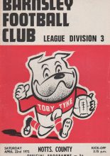 Barnsley v Notts County 22-Apr-1972