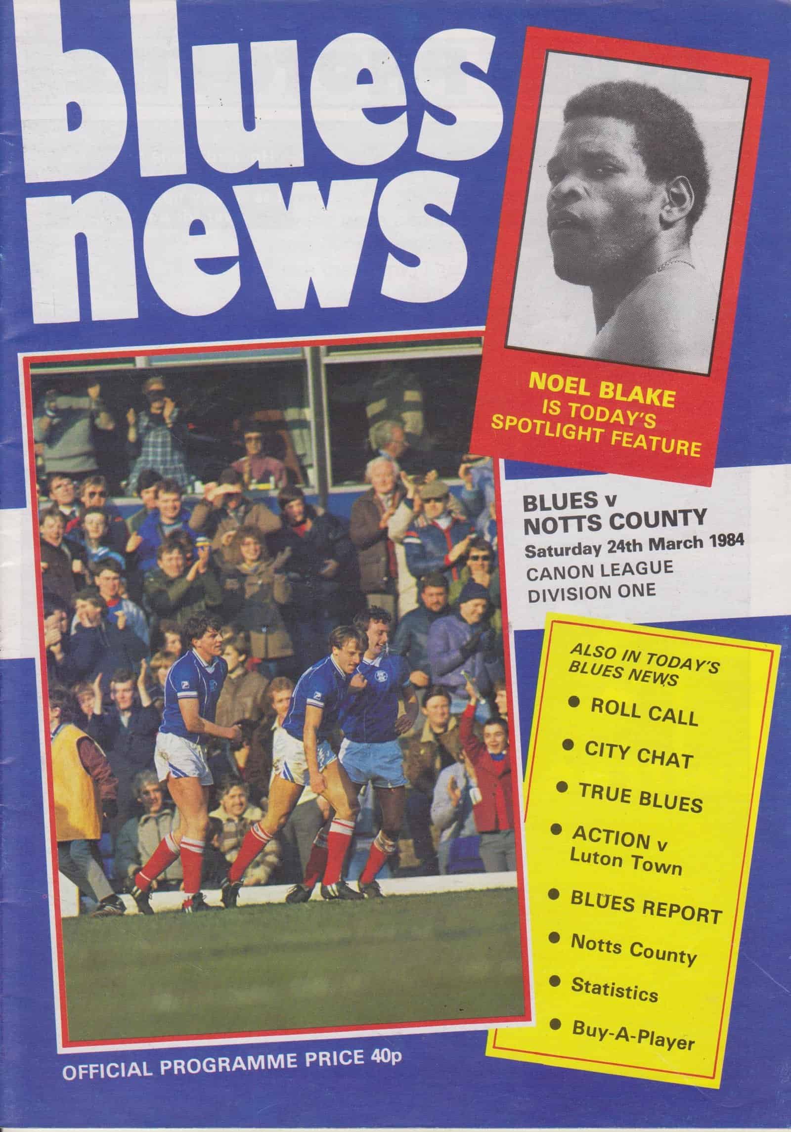 Birmingham City v Notts County 24-Mar-1984