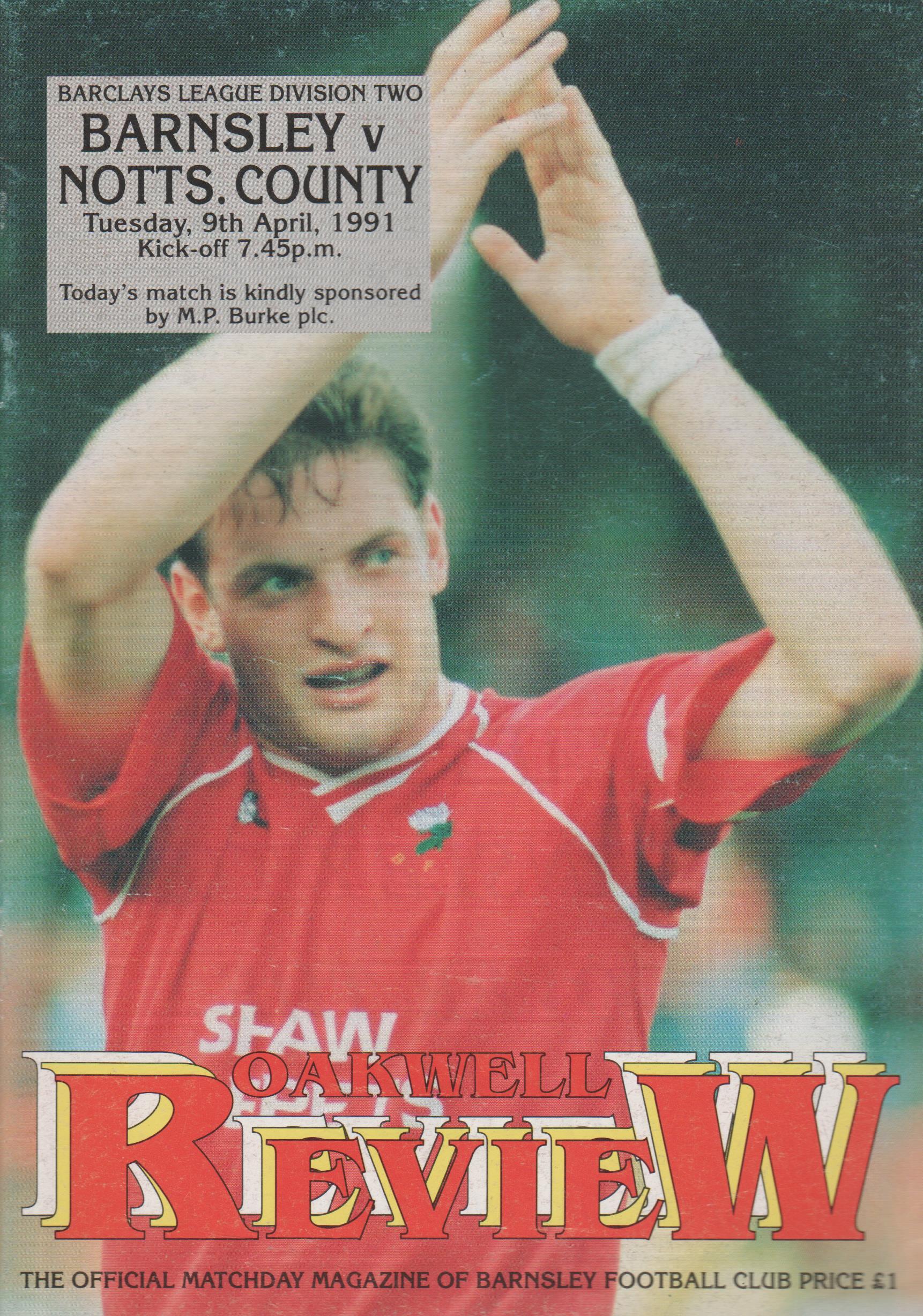 Barnsley v Notts County 09-Apr-1991