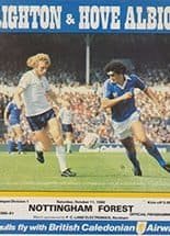 Brighton and Hove Albion v Nottingham Forest 11-Oct-1980