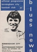 Birmingham City v Nottingham Forest 20-Sep-1966