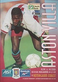Aston Villa v Nottingham Forest 02-Nov-1996