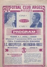 Arges Pitesti v Nottingham Forest 07-Nov-1979