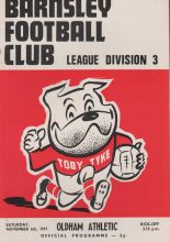 Barnsley v Oldham Athletic 06-Nov-1971