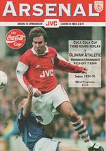 Arsenal v Oldham Athletic 09-Nov-1994