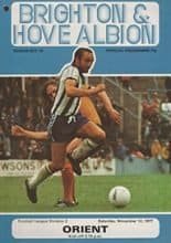 Brighton & Hove Albion v Leyton Orient 12-Nov-1977
