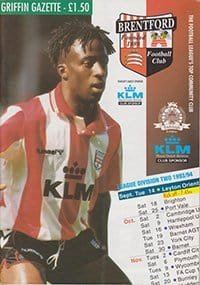 Brentford v Leyton Orient 14-Sep-1993