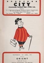 Bradford City v Leyton Orient 15-Apr-1970