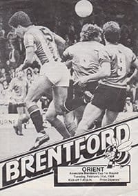 Brentford v Leyton Orient 21-Feb-1984