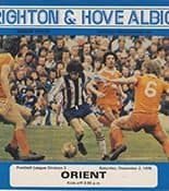 Brighton and Hove Albion v Leyton Orient 02-Dec-1978