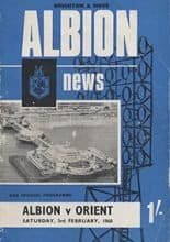 Brighton and Hove Albion v Leyton Orient 03-Feb-1968