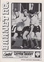 Barnet v Leyton Orient 04-Feb-1992