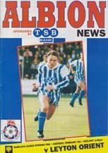 Brighton & Hove Albion v Leyton Orient 06-Feb-1993