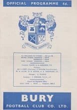 Bury v Leyton Orient 08-Sep-1964