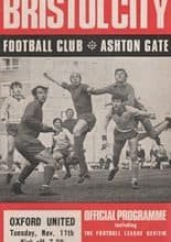 Bristol City v Oxford United 11-Nov-1969