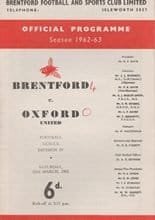 Brentford v Oxford United 23-Mar-1963