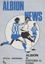 Brighton and Hove Albion v Oxford United 23-Sep-1972