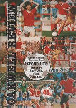Barnsley v Oxford United 02-Apr-1985