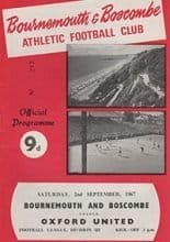 Bournemouth and Boscombe Athletic v Oxford United 02-Sep-1967
