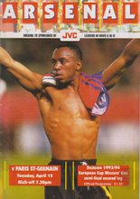 Arsenal v Paris St Germain 12-Apr-1994