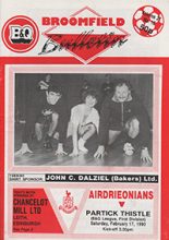 Airdrieonians v Partick Thistle 17-Feb-1990