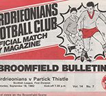 Airdrieonians v Partick Thistle 18-Sep-1982