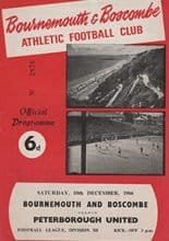 Bournemouth and Boscombe Athletic v Peterborough United 10-Dec-1966