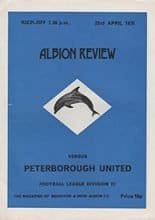 Brighton and Hove Albion v Peterborough United 23-Apr-1975