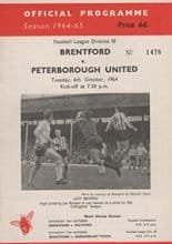Brentford v Peterborough United 06-Oct-1964