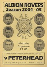 Albion Rovers v Peterhead 28-Aug-2004