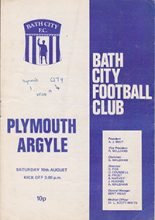 Bath City v Plymouth Argyle 10-Aug-1974