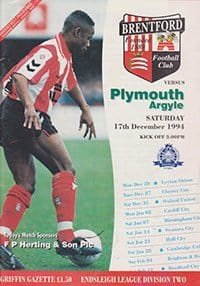Brentford v Plymouth Argyle 17-Dec-1994