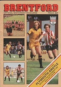 Brentford v Plymouth Argyle 19-Sep-1981