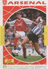 Arsenal v Plymouth Argyle 19-Sep-1989