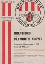 Brentford v Plymouth Argyle 20-Jan-1973
